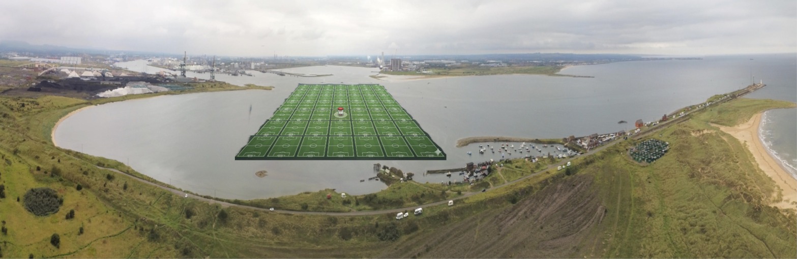 Football pitches in the Tees Estuary